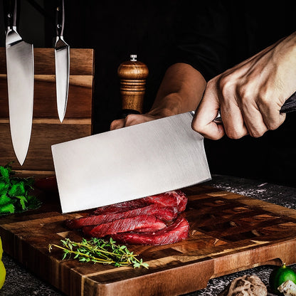 Cleaver Knife — German 1.4116 High Carbon Steel, Premium Wood Handle